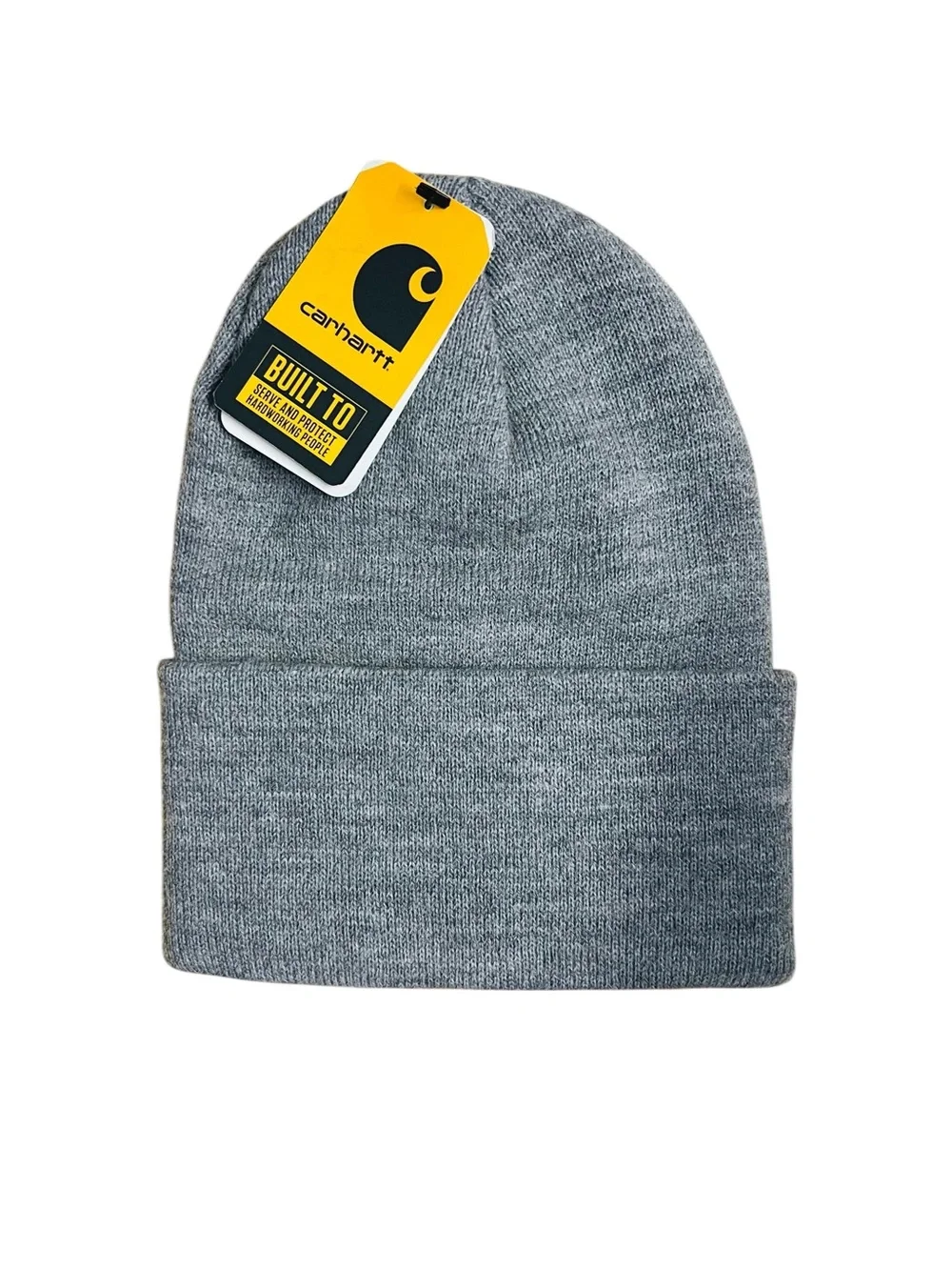 New Carhartt Men’s Heather Gray Knit Cuffed Beanie